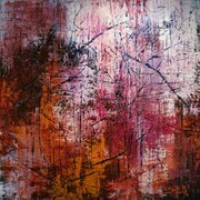 Fall Into Winter   -  48"x 48"  -  acrylic on canvas